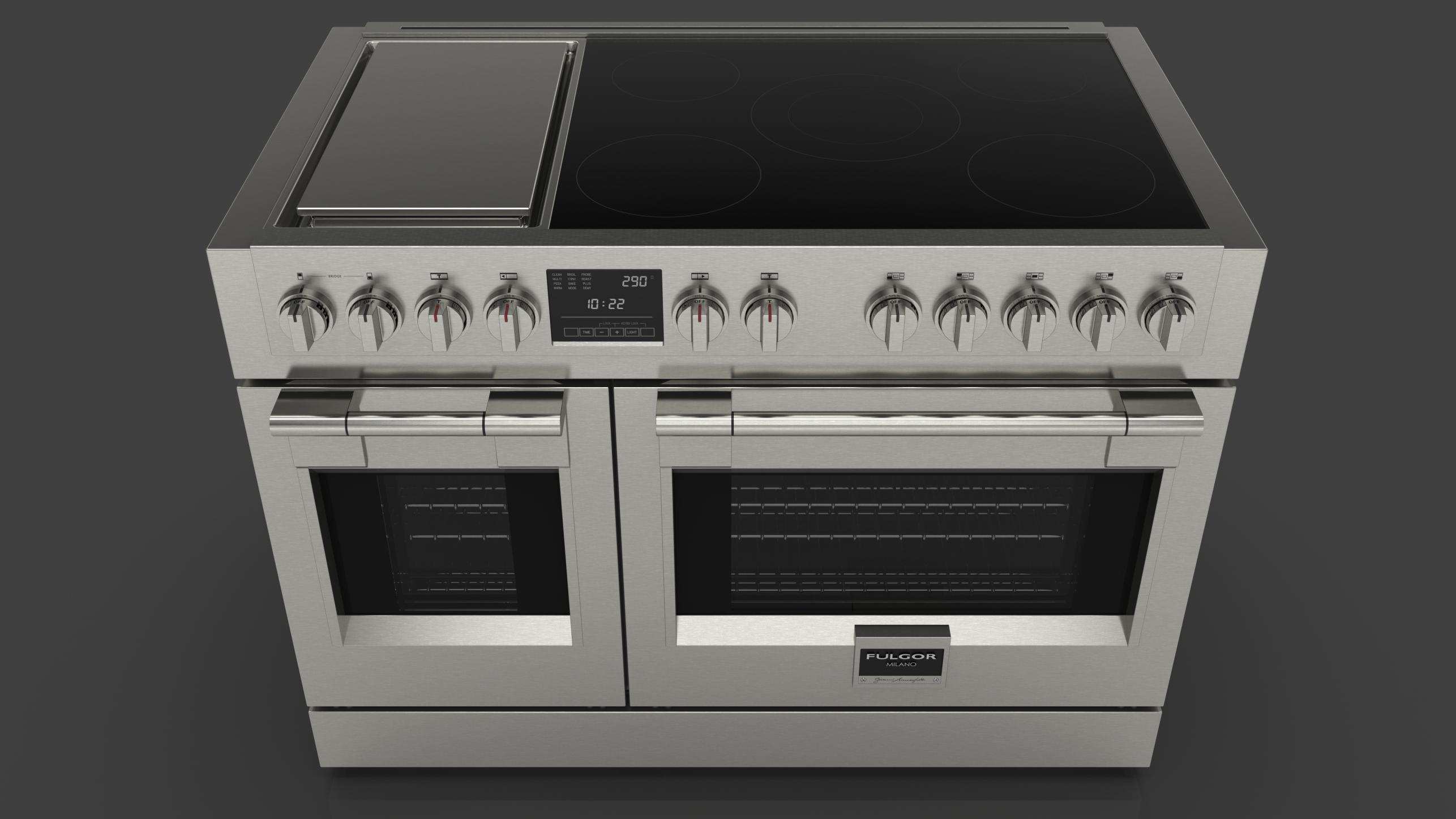 SOFIA 48 PRO INDUCTION RANGE WITH GRIDDLE Fulgor Milano